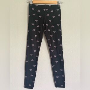 BCBGirls Black Leggings with Rainbow Pattern